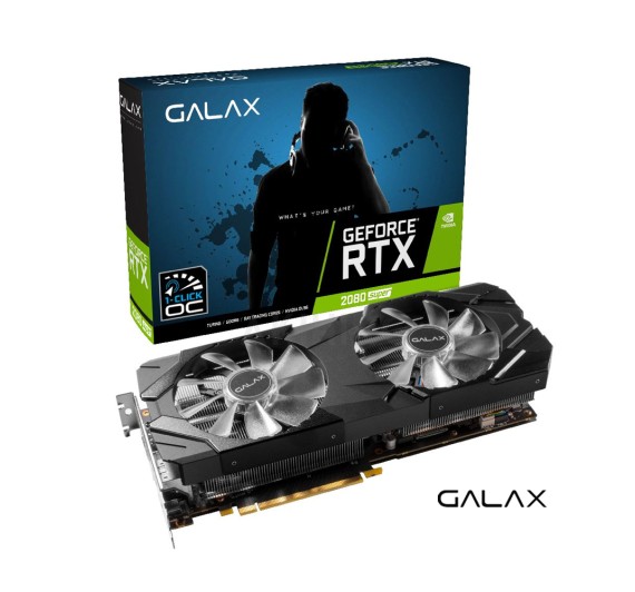 VGA (การ์ดแสดงผล) GALAX GEFORCE® RTX2080 SUPER EX (1 CLICK OC) 8GB GDDR6 256 BIT 3Y